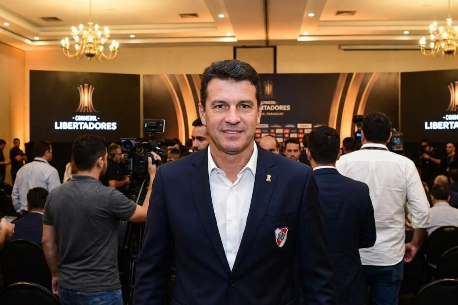 Luiz Eduardo Baptista, o Bap, durante evento de sorteio da Copa Libertadores