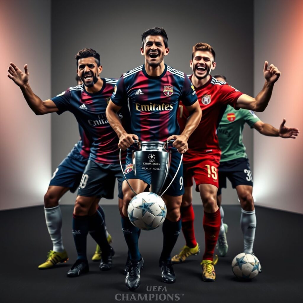 jogadores que se destacaram em várias edições da Champions League